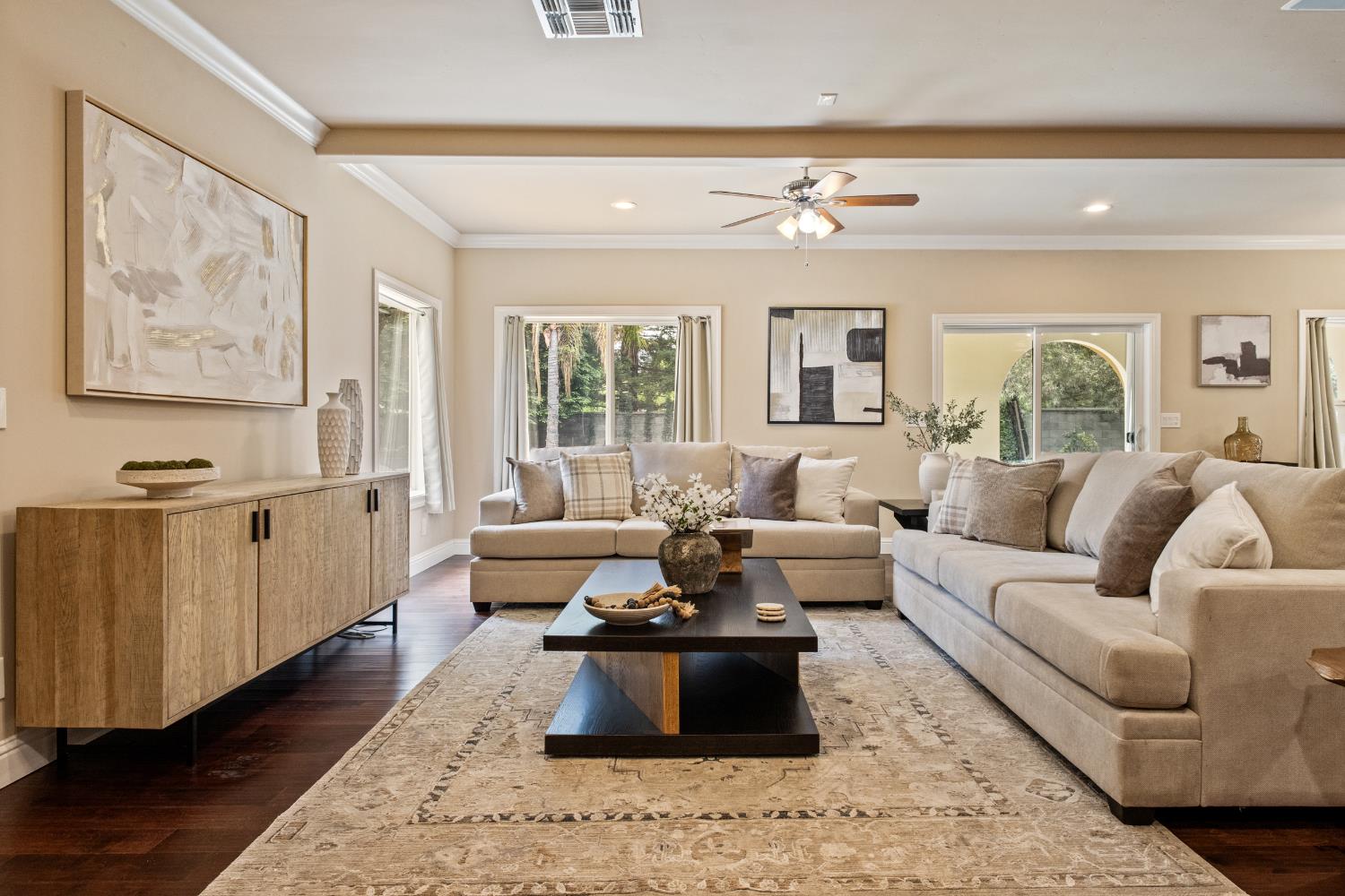 9003 Cedar Ridge Drive Granite Bay, CA 95746 - Photo 28 of 65 a living room with furniture and wooden floor