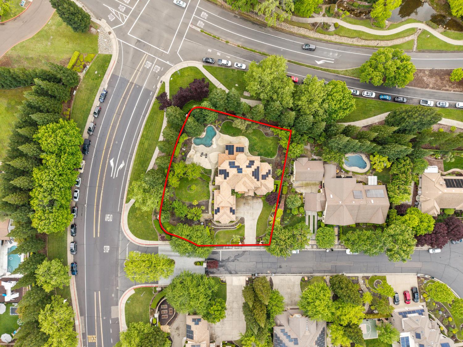 9003 Cedar Ridge Drive Granite Bay, CA 95746 - Photo 63 of 65 an aerial view of a house