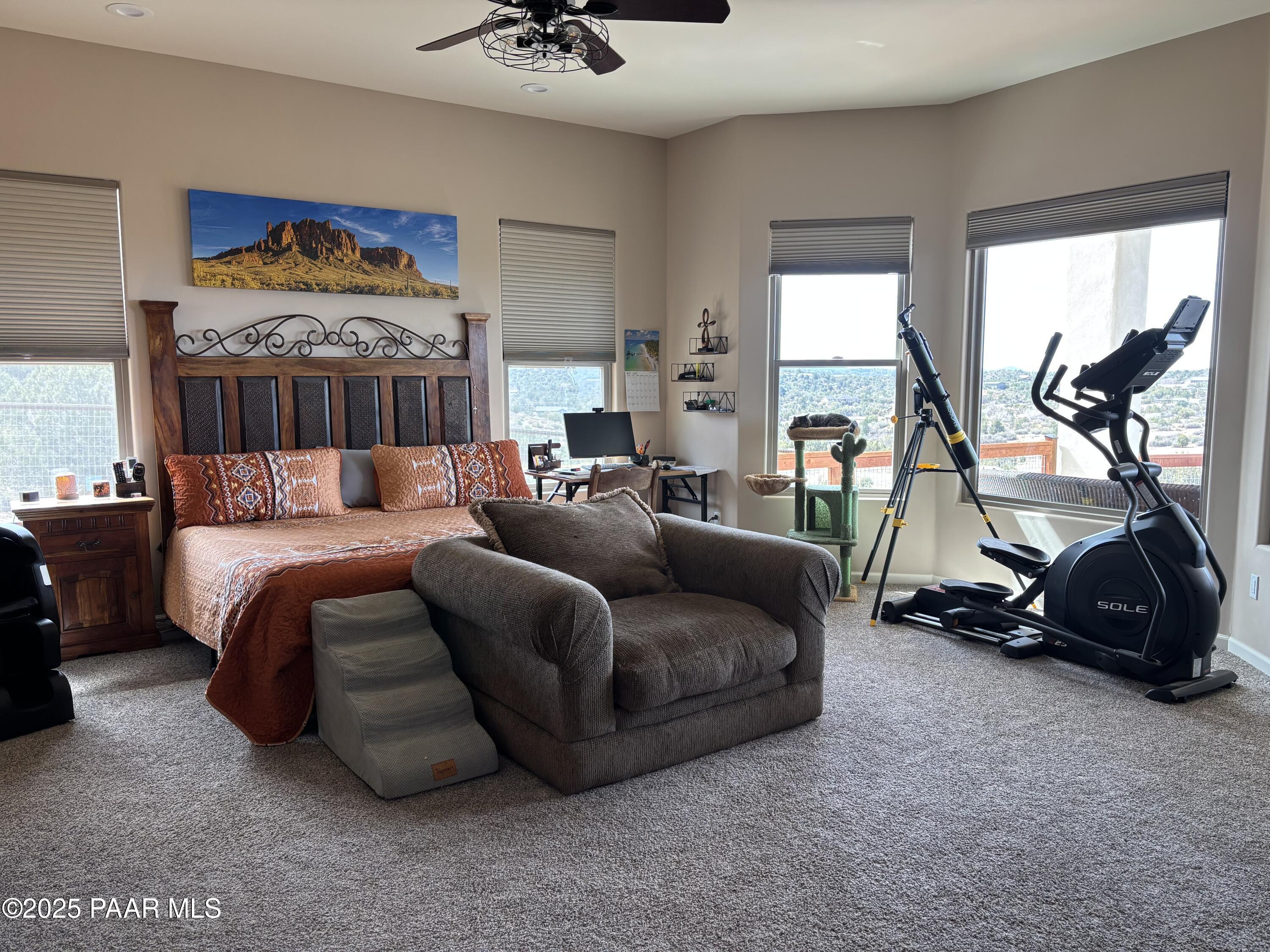 14994 North Hope Rose Road Prescott, AZ 86305 - Photo 10 of 33 a bed room with a bed and a painting on the wall