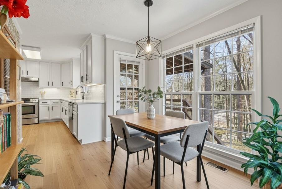 1940 Commonwealth Court Cumming, GA 30041 - Photo 8 of 29 a view of a dining room with furniture and a chandelier
