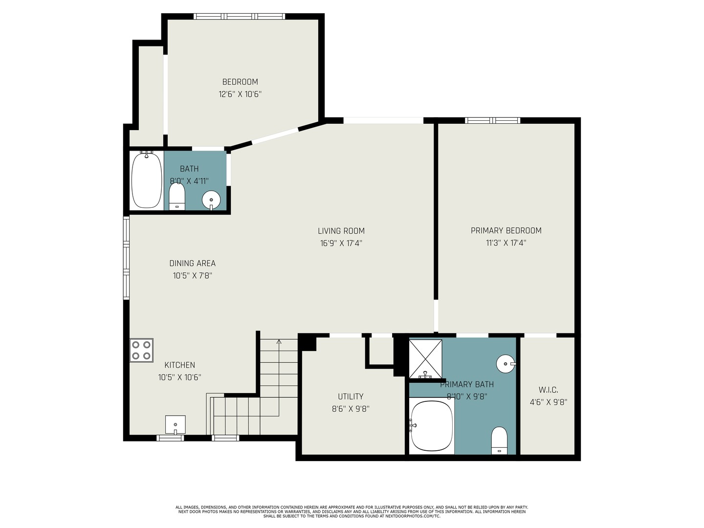 2211 Waterleaf Court, Unit 204 Naperville, IL 60564 - Photo 16 of 17 a picture of a floor plan