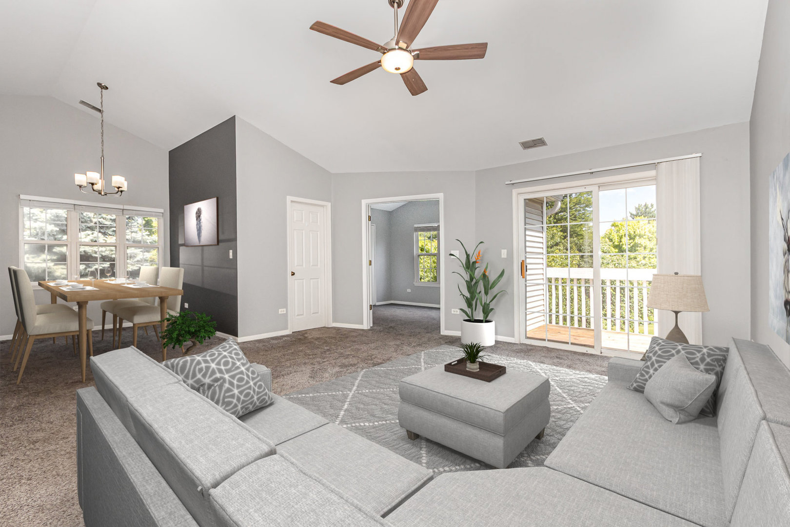2211 Waterleaf Court, Unit 204 Naperville, IL 60564 - Photo 2 of 17 a living room with furniture and a large window