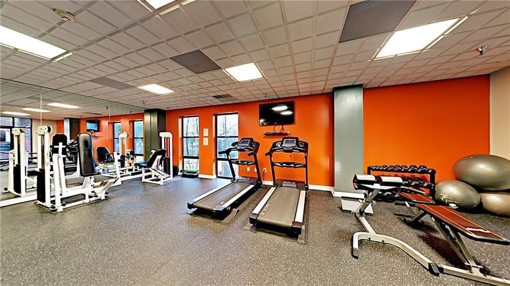 375 Ralph McGill Boulevard Northeast, Unit 407 Atlanta, GA 30312 - Photo 20 of 22 a view of a room with gym equipment