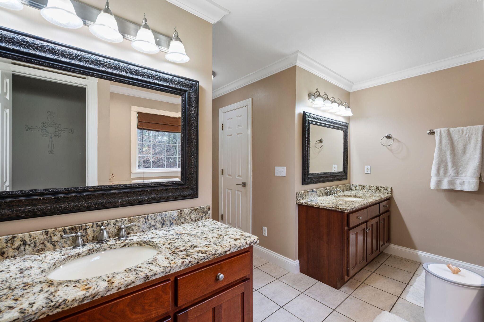 153 Nix Road Dunlap, TN 37327 - Photo 26 of 61 a bathroom with a granite countertop sink and a mirror