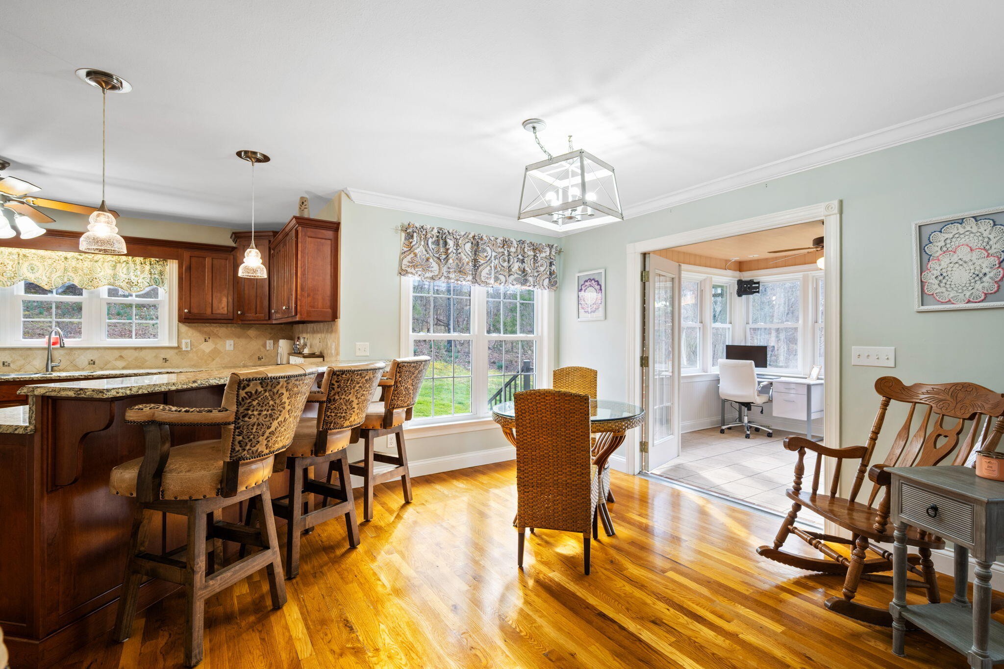 153 Nix Road Dunlap, TN 37327 - Photo 7 of 61 a view of a dining room with furniture window and wooden floor