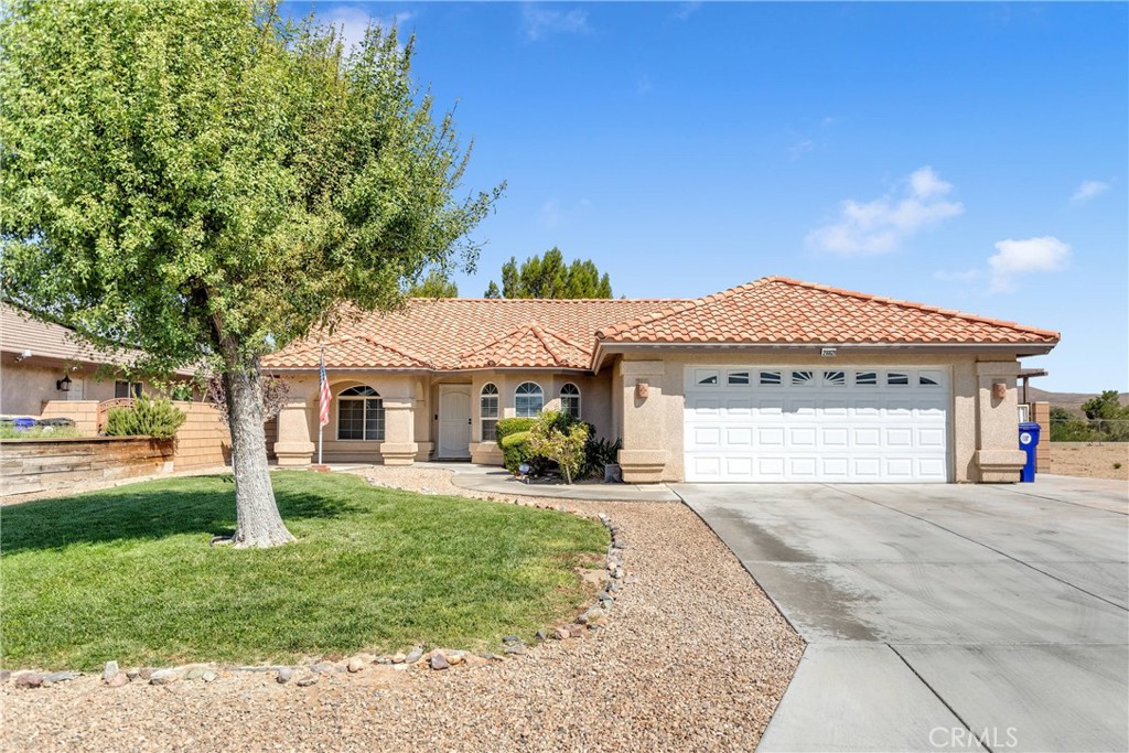 26629 Bluewater Road Helendale, CA 92342 - Photo 1 of 1 a front view of a house with a yard and garage