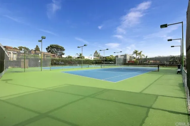 a view of a park with slide