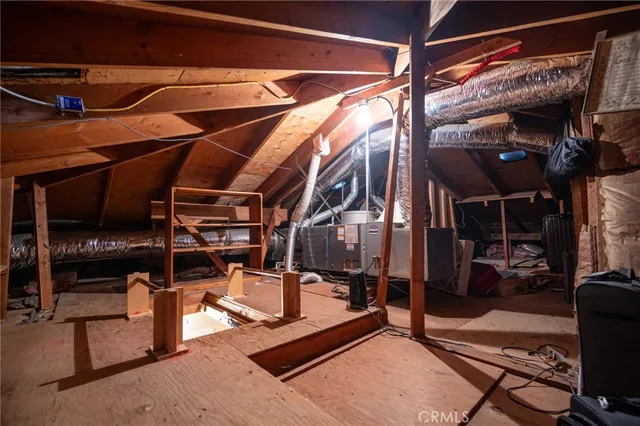 a view of storage and utility room