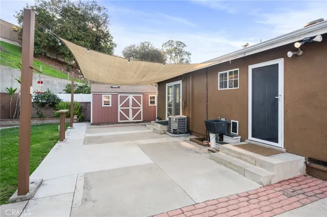 a front view of a house