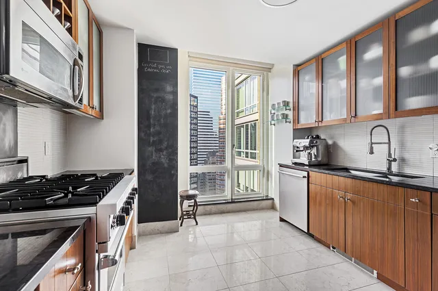 a view of a city with tall buildings