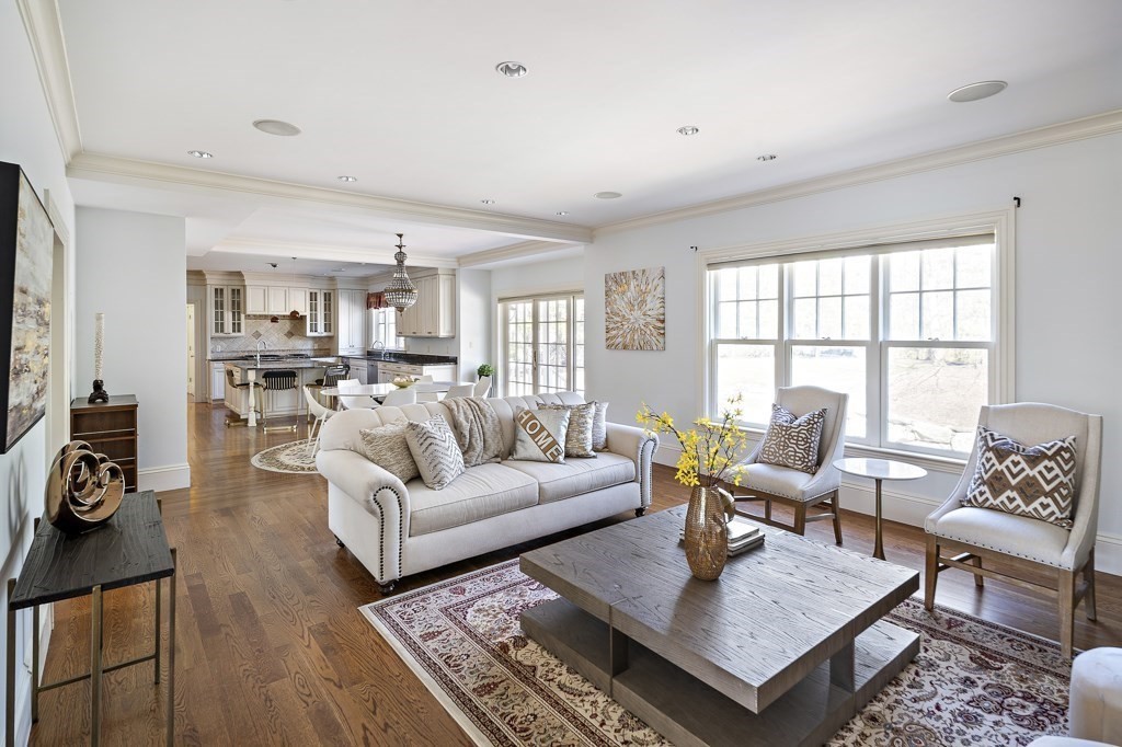 17 Kesseler Way Newton, MA 02467 - Photo 8 of 33 a living room with furniture wooden floor and a large window