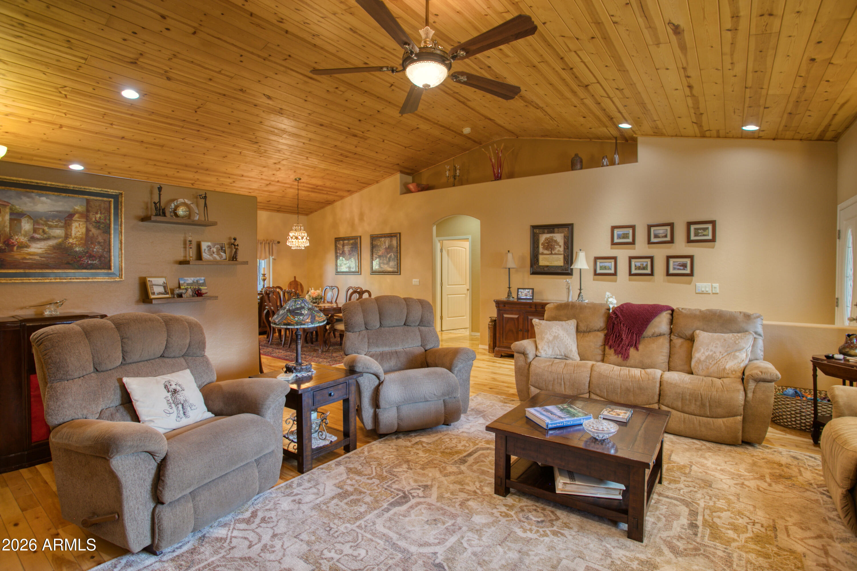 925 Wild Horse Road Show Low, AZ 85901 - Photo 7 of 40 a living room with furniture and a view of kitchen