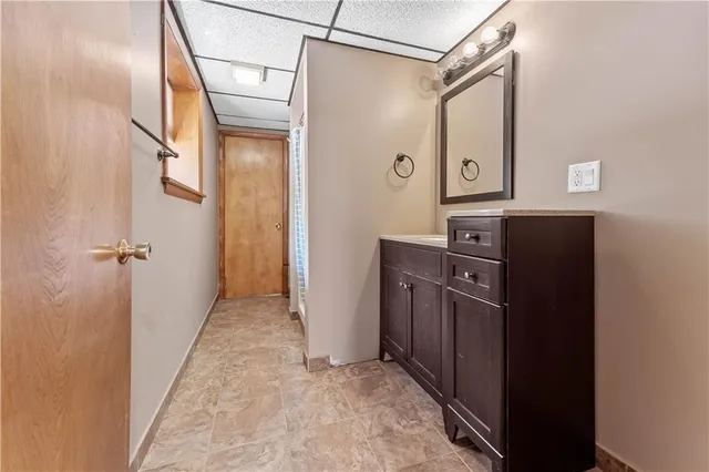 a view of a utility room with closet