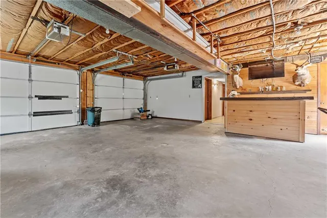 a view of a room with storage