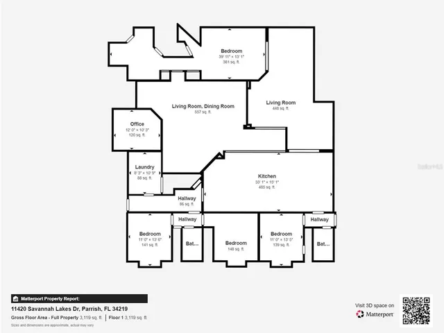 $775,000 | 11420 Savannah Lakes Drive, Parrish, FL 34219