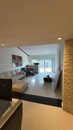 a view of kitchen and living room