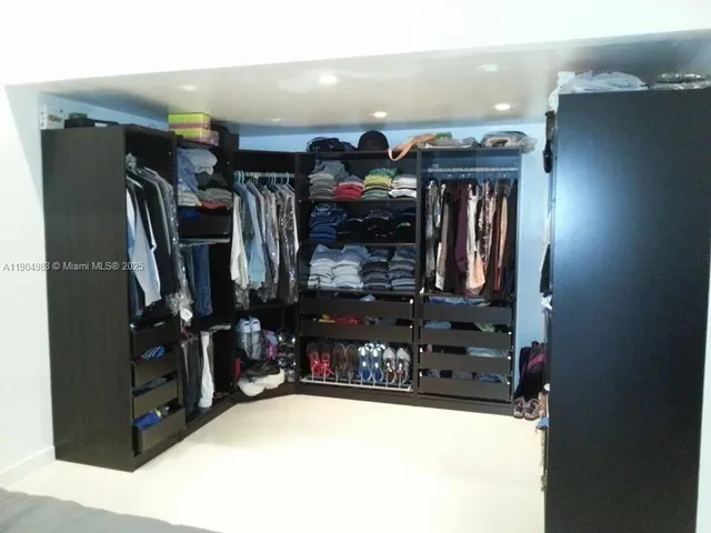 a view of walk in closet