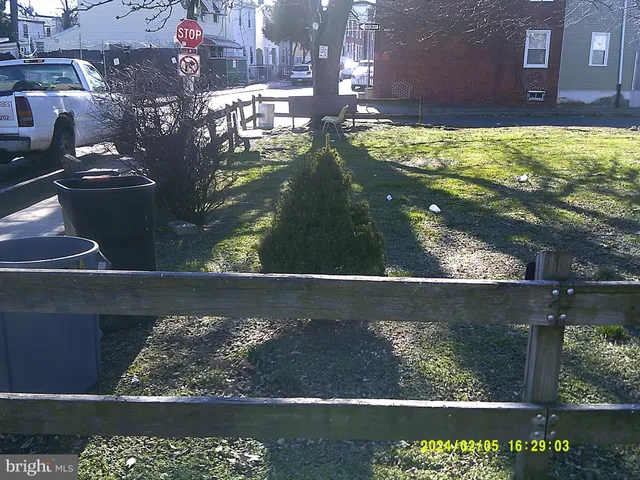 a view of swimming pool from a window