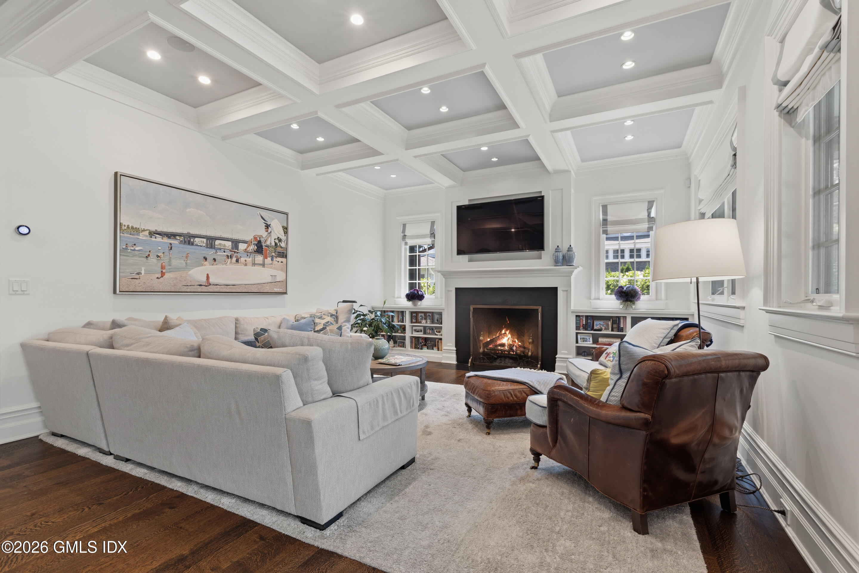 203 Shore Road Old Greenwich, CT 06870 - Photo 22 of 46 Family Room w/Fireplace