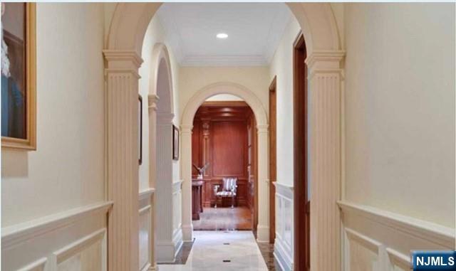 35 Timberline Drive Alpine, NJ 07620 - Photo 11 of 37 a view of a hallway view with wooden floor and entryway