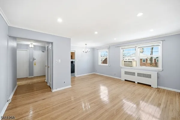 a view of livingroom with hardwood floor