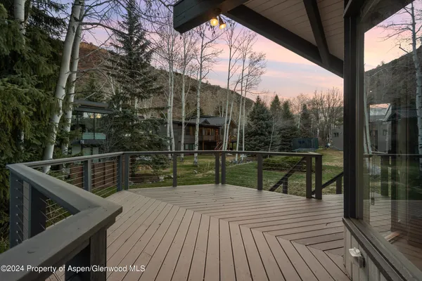 a view of balcony with staircase