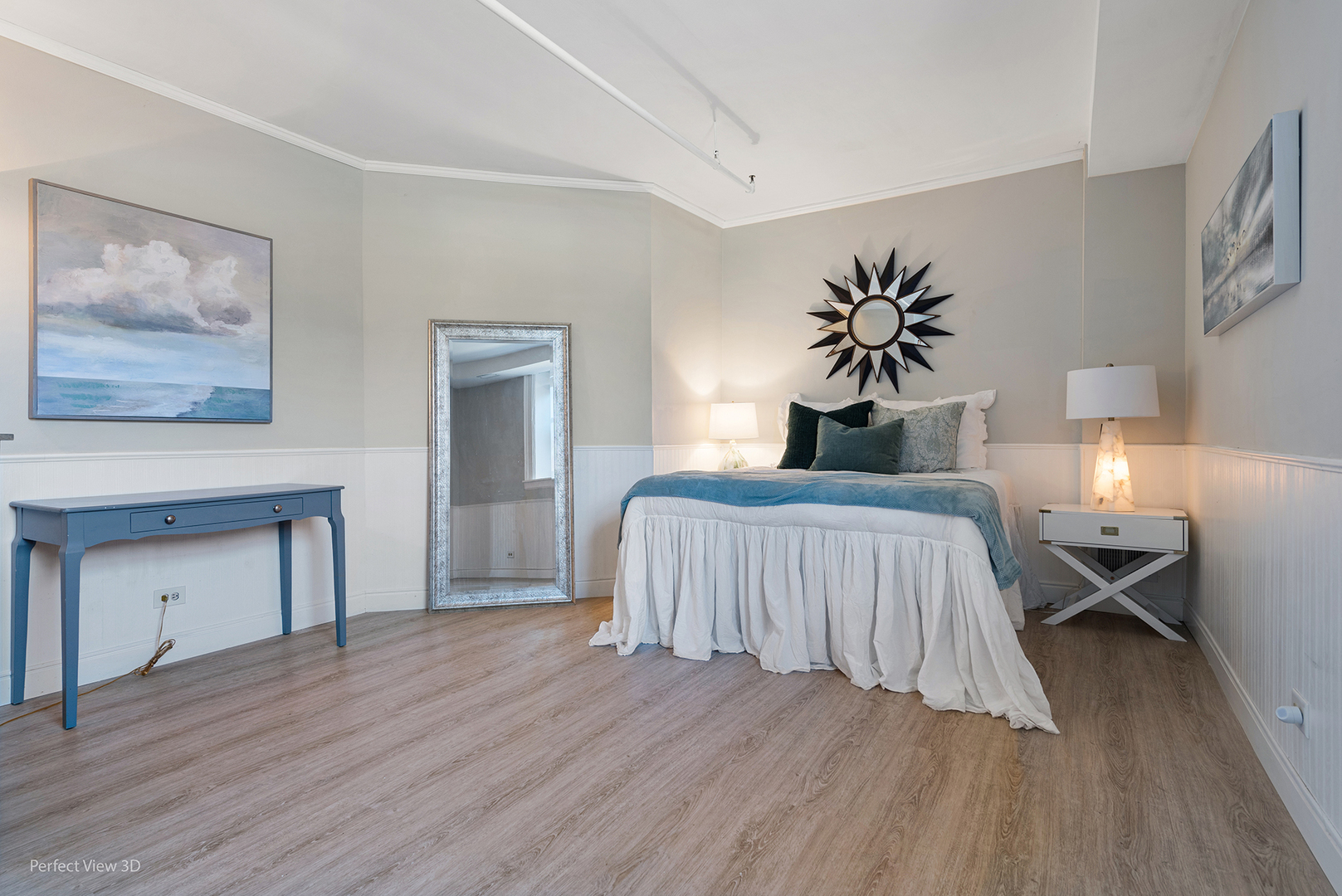 400 McCarthy Road, Unit 207 Lemont, IL 60439 - Photo 14 of 19 a bedroom with a bed and a potted plant