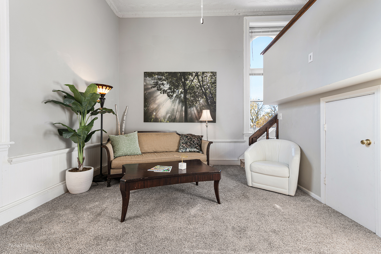 400 McCarthy Road, Unit 207 Lemont, IL 60439 - Photo 7 of 19 a living room with furniture and a potted plant