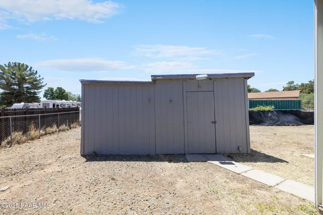 a backyard of a house