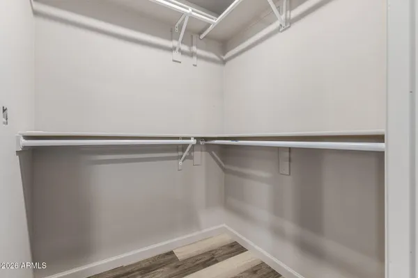 a close view of closet