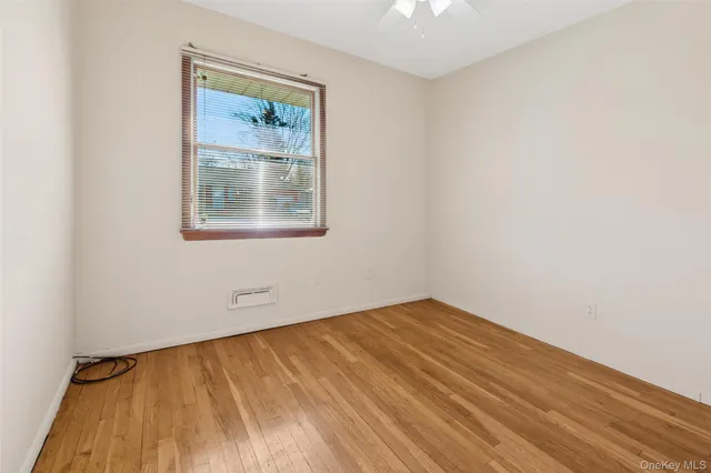 an empty room with window