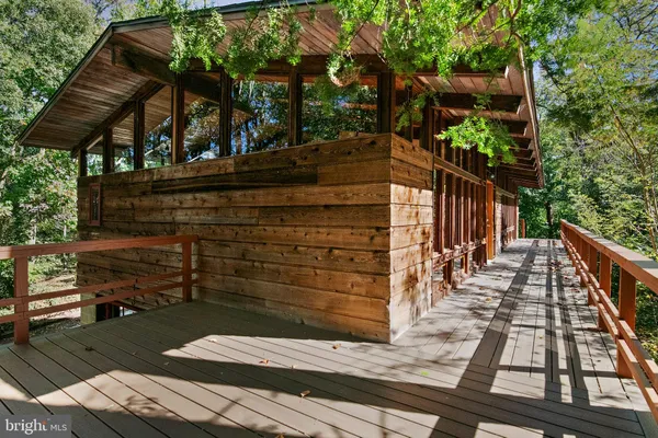 a view of a deck