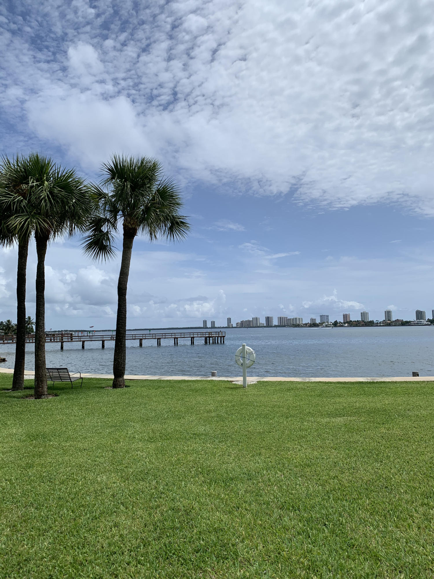 a view of swimming pool and lake