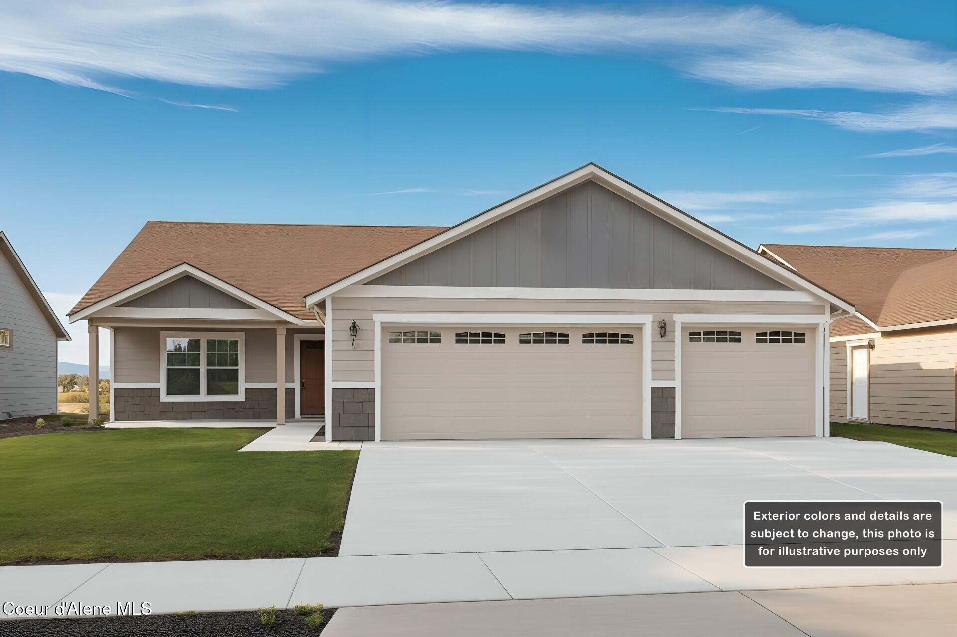 796 East Valley Street South Oldtown, ID 83822 - Photo 1 of 18 1520r 3car Elevation