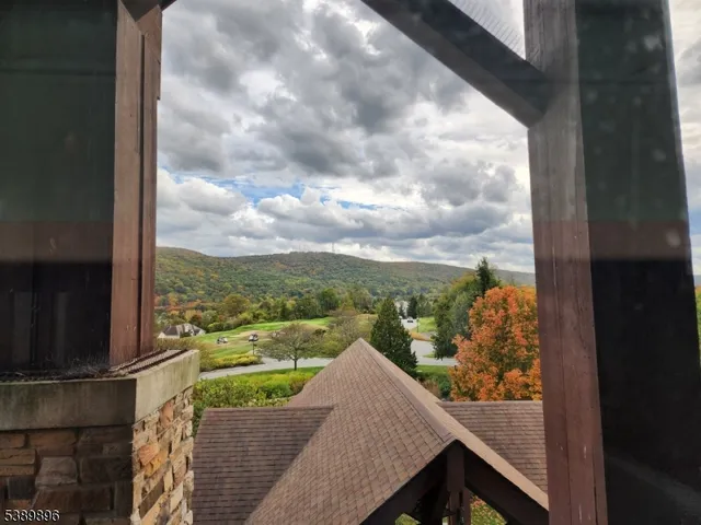 a view of a city from a balcony