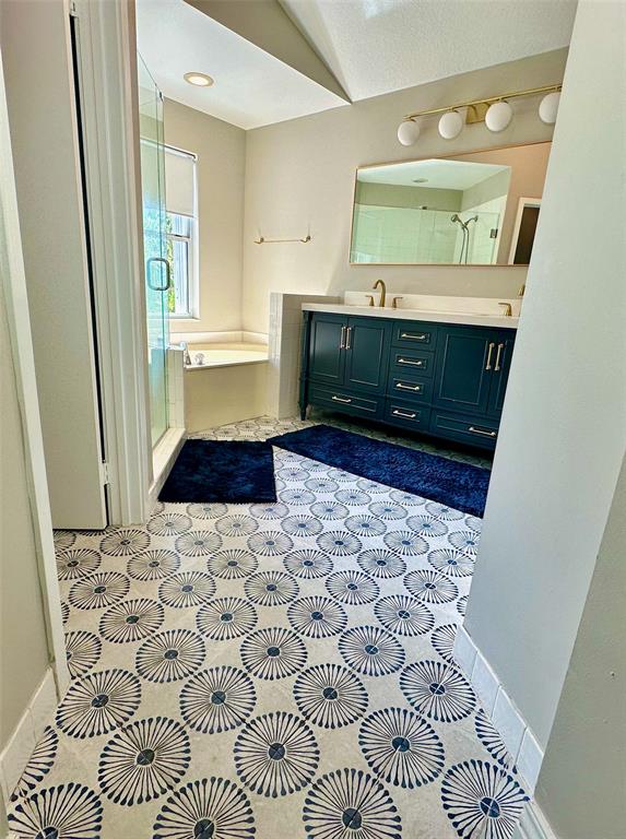2295 Northwest 53rd Street Boca Raton, FL 33496 - Photo 28 of 89 a bathroom with a sink and a mirror