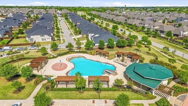 a view of a lake with a big yard