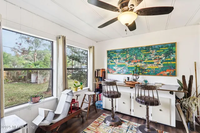 a outdoor space with furniture and garden view
