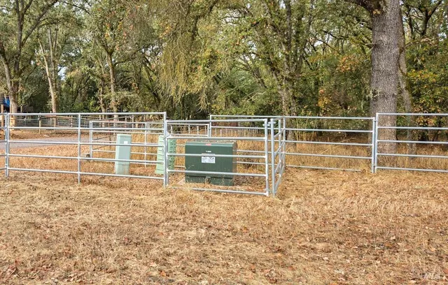 a view of a terrace with lawn chairs