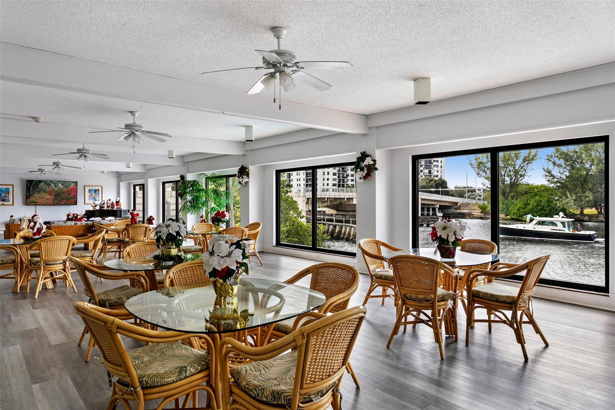 1401 North Riverside Drive, Unit PH 1502 Pompano Beach, FL 33062 - Photo 28 of 32 a view of a dining room with furniture window and outside view