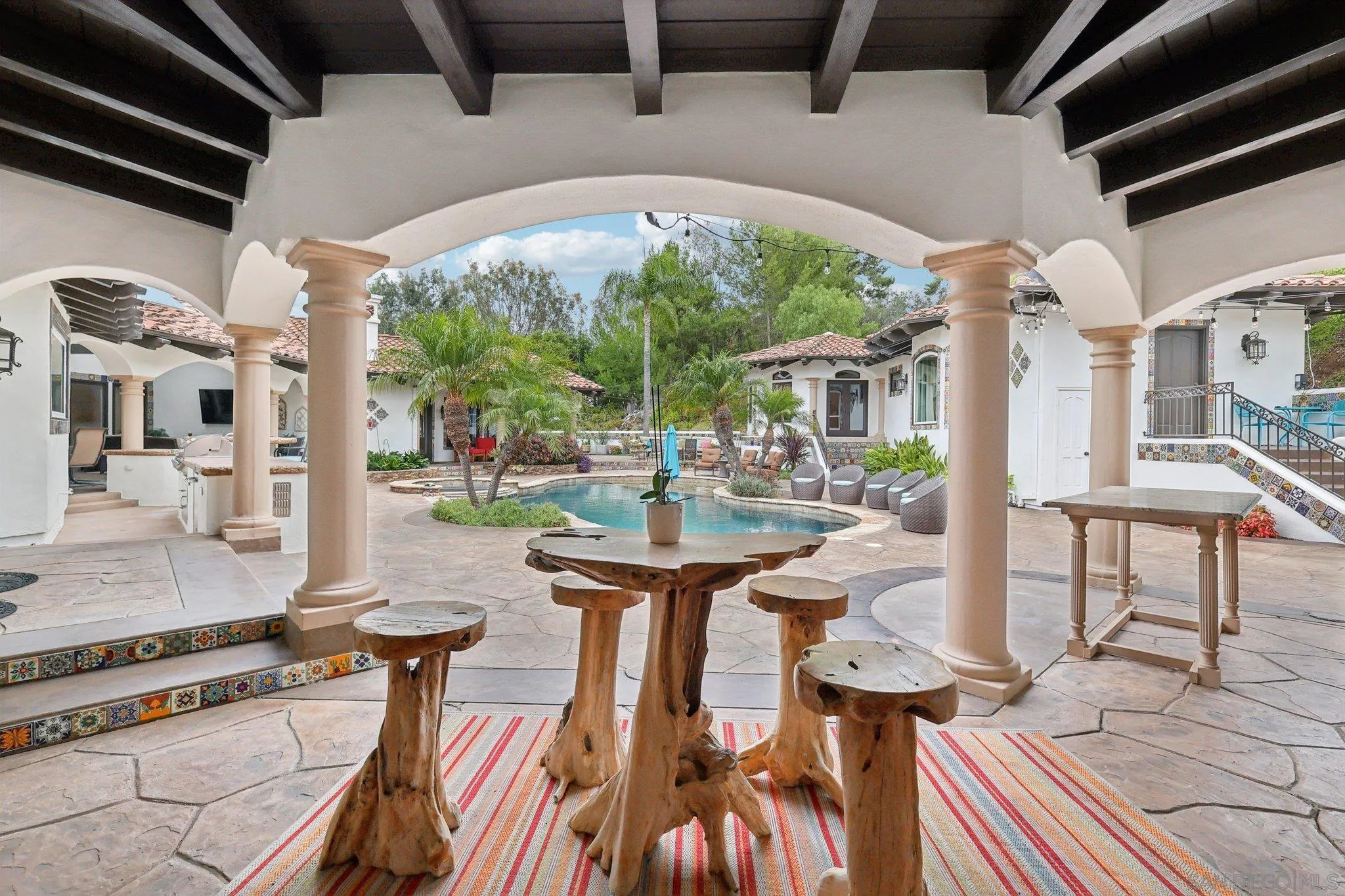 13371 Summit Circle Poway, CA 92064 - Photo 23 of 75 a living room filled with furniture and a floor to ceiling window