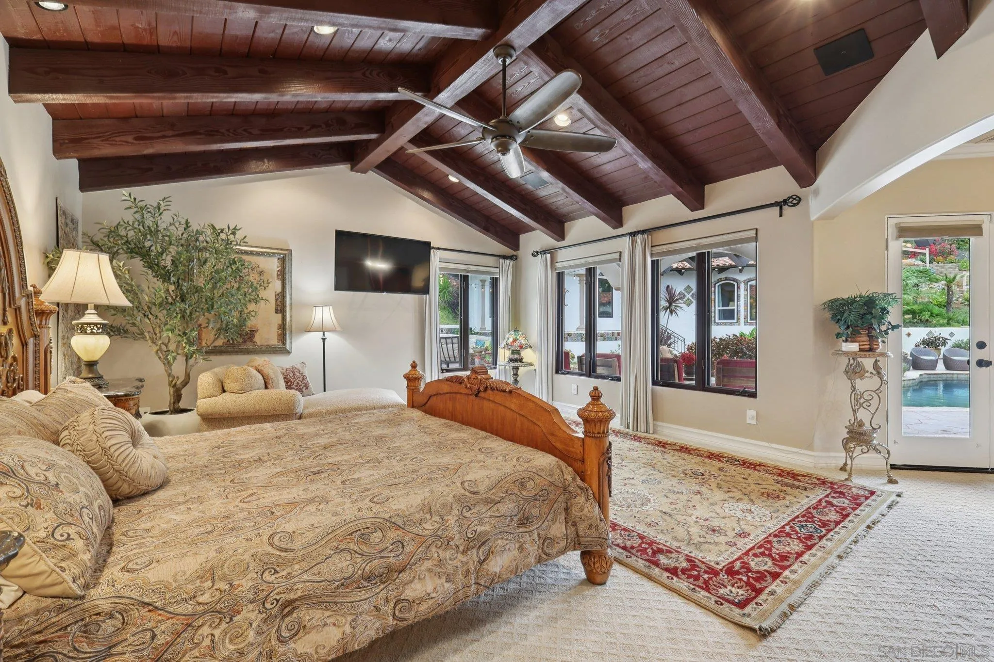 13371 Summit Circle Poway, CA 92064 - Photo 42 of 75 a bedroom with a bed with the view of hallway