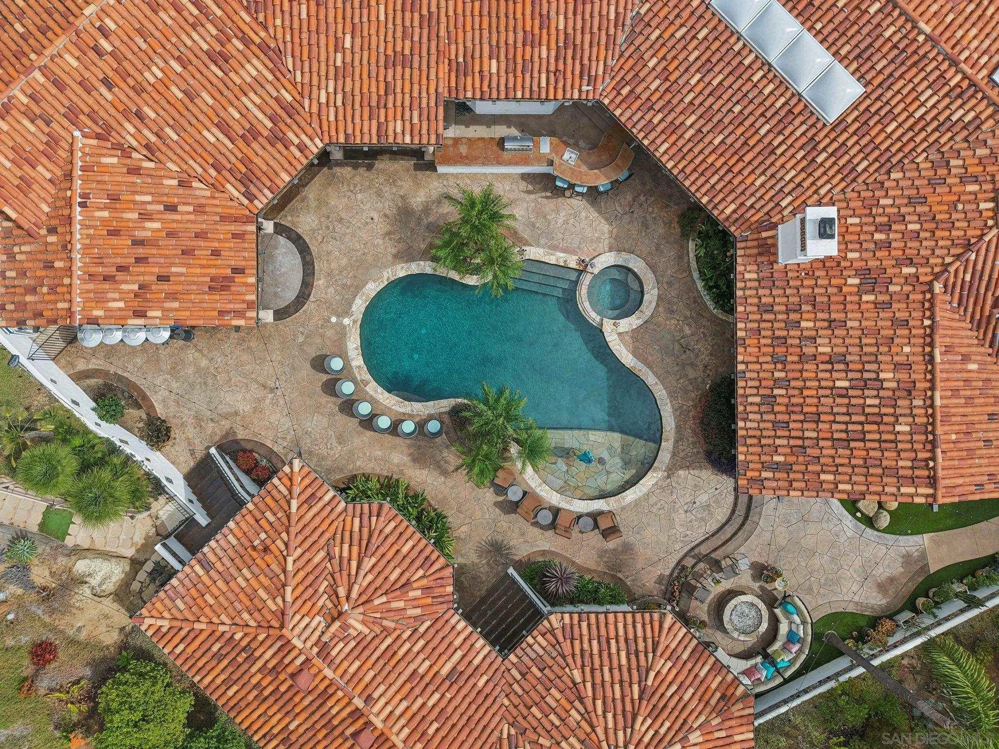 13371 Summit Circle Poway, CA 92064 - Photo 71 of 75 an aerial view of a house with outdoor space