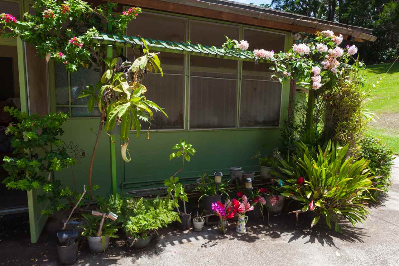 605 Kaupakalua Road Haiku, HI 96708 - Photo 11 of 30 a view of a house with a flower garden