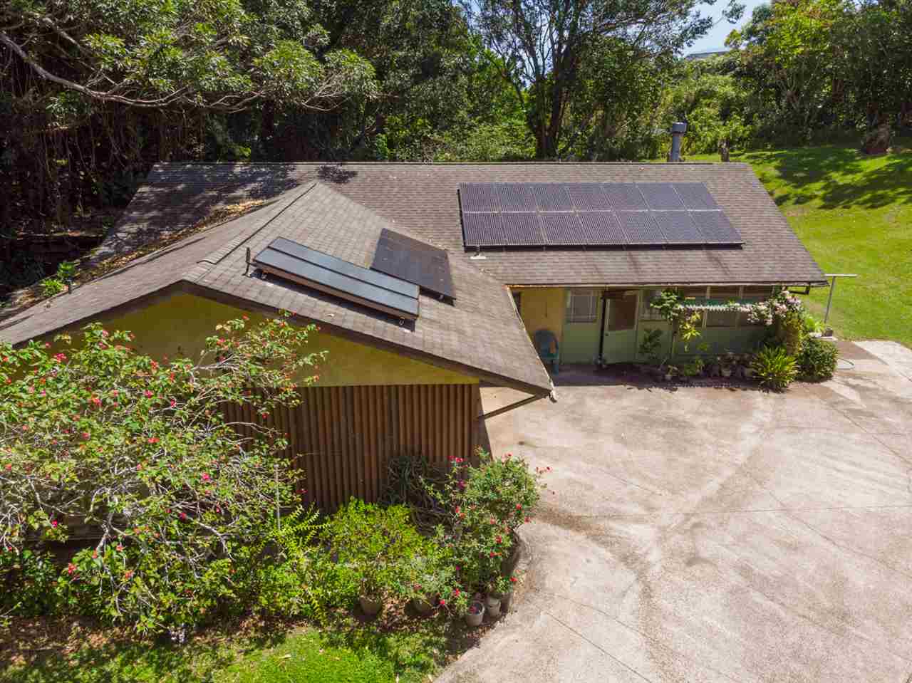 605 Kaupakalua Road Haiku, HI 96708 - Photo 5 of 30 an aerial view of a house with a yard