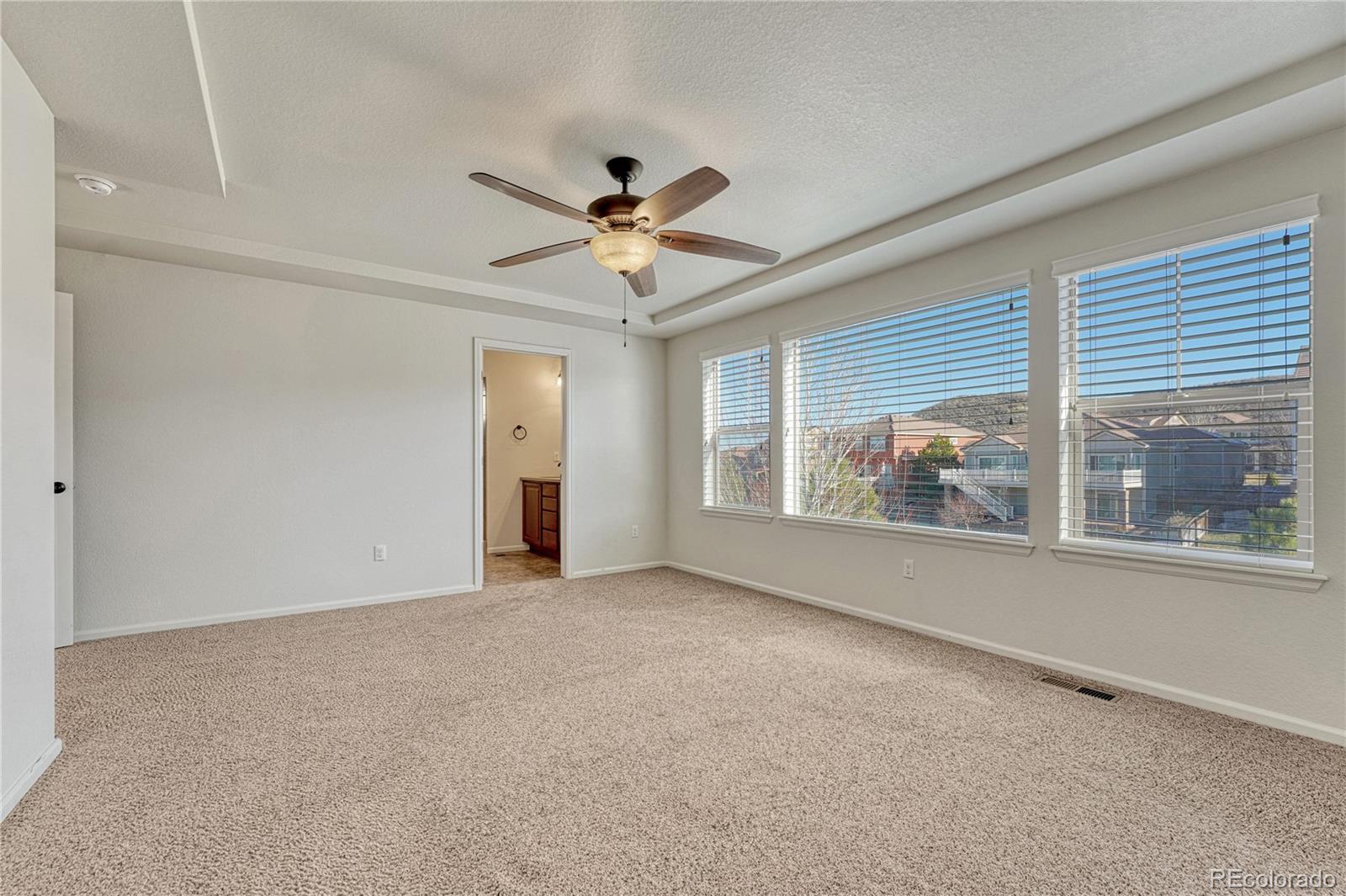 3359 Starry Night Loop Castle Rock, CO 80109 - Photo 21 of 47 an empty room with windows and fan