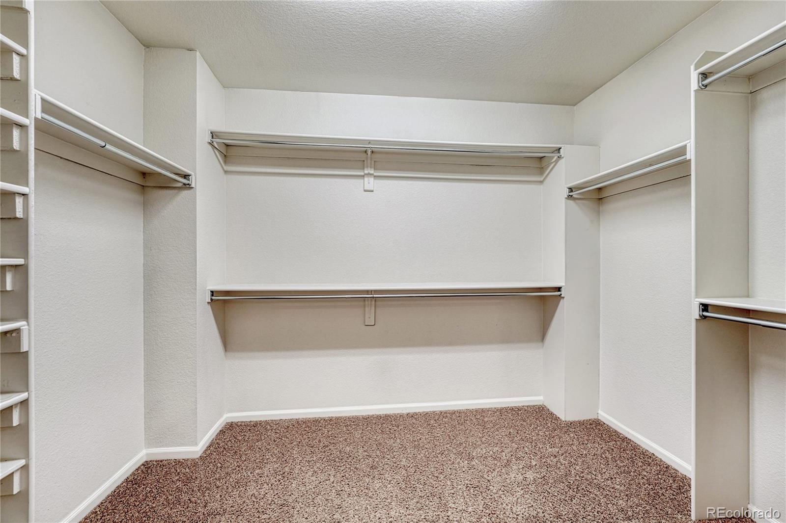 3359 Starry Night Loop Castle Rock, CO 80109 - Photo 26 of 47 a view of walk in closet with empty racks