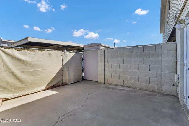 a view of an empty room