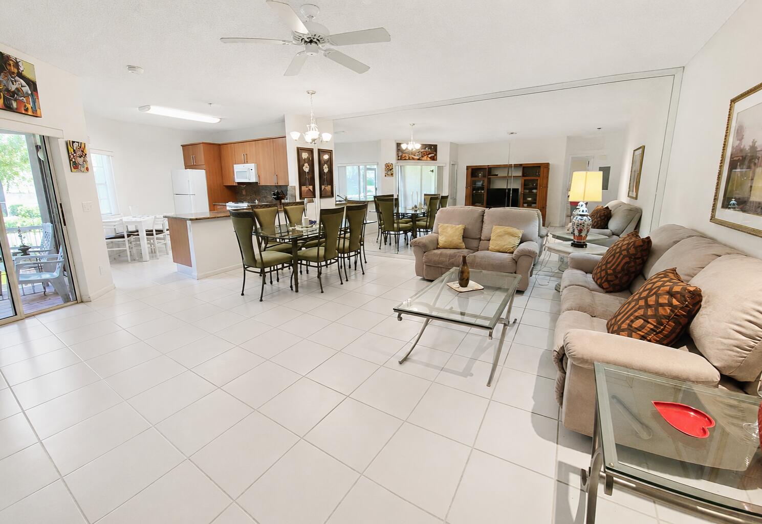 6566 Via Regina, Unit 6566 Boca Raton, FL 33433 - Photo 17 of 17 Open Floorplan Living area wide view