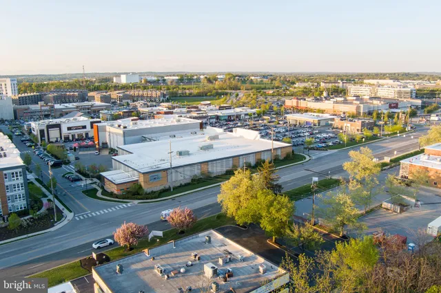 a front view of a building with street view